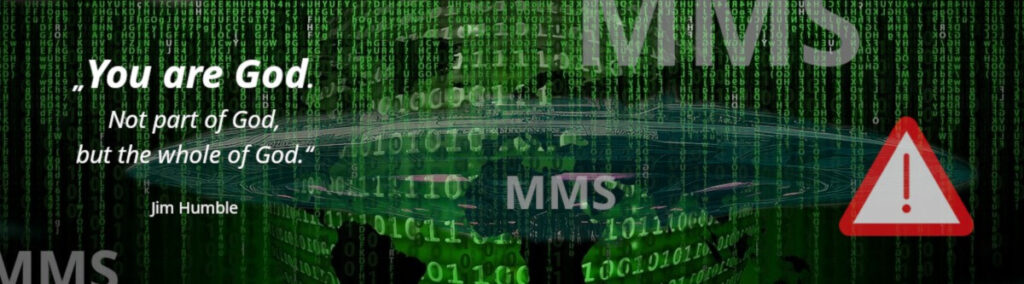 Изображение: матрица в стиле голливудского научно-фантастического фильма «Матрица». Со словами Джима Хамбла: «Ты – бог».